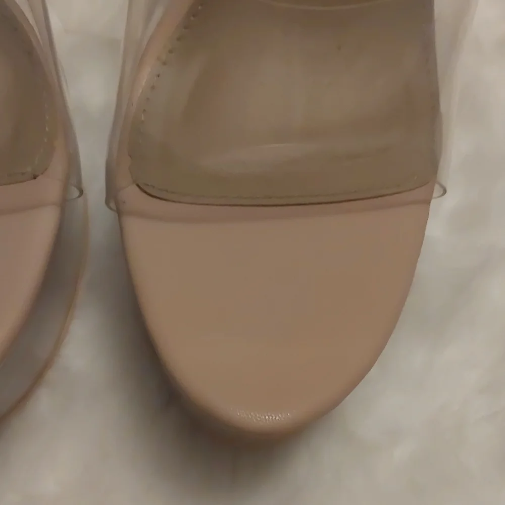 Fashion Nova Clear Stiletto Heels - Picture 4 of 15